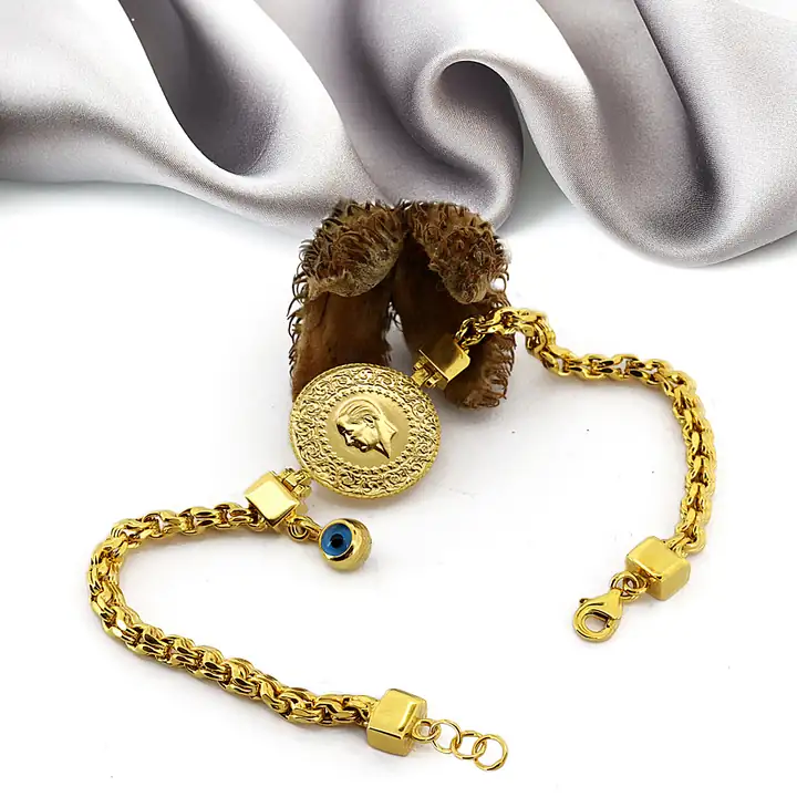 Ziynet Çeyrek Liralı Nazar Boncuklu Bileklik