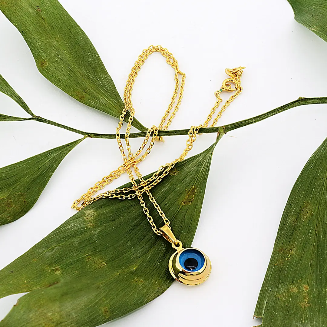 Evil Eyelu Gold Chain Necklace