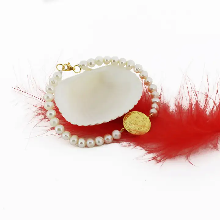 Reşat Çeyrek Liralı İnci Bileklik