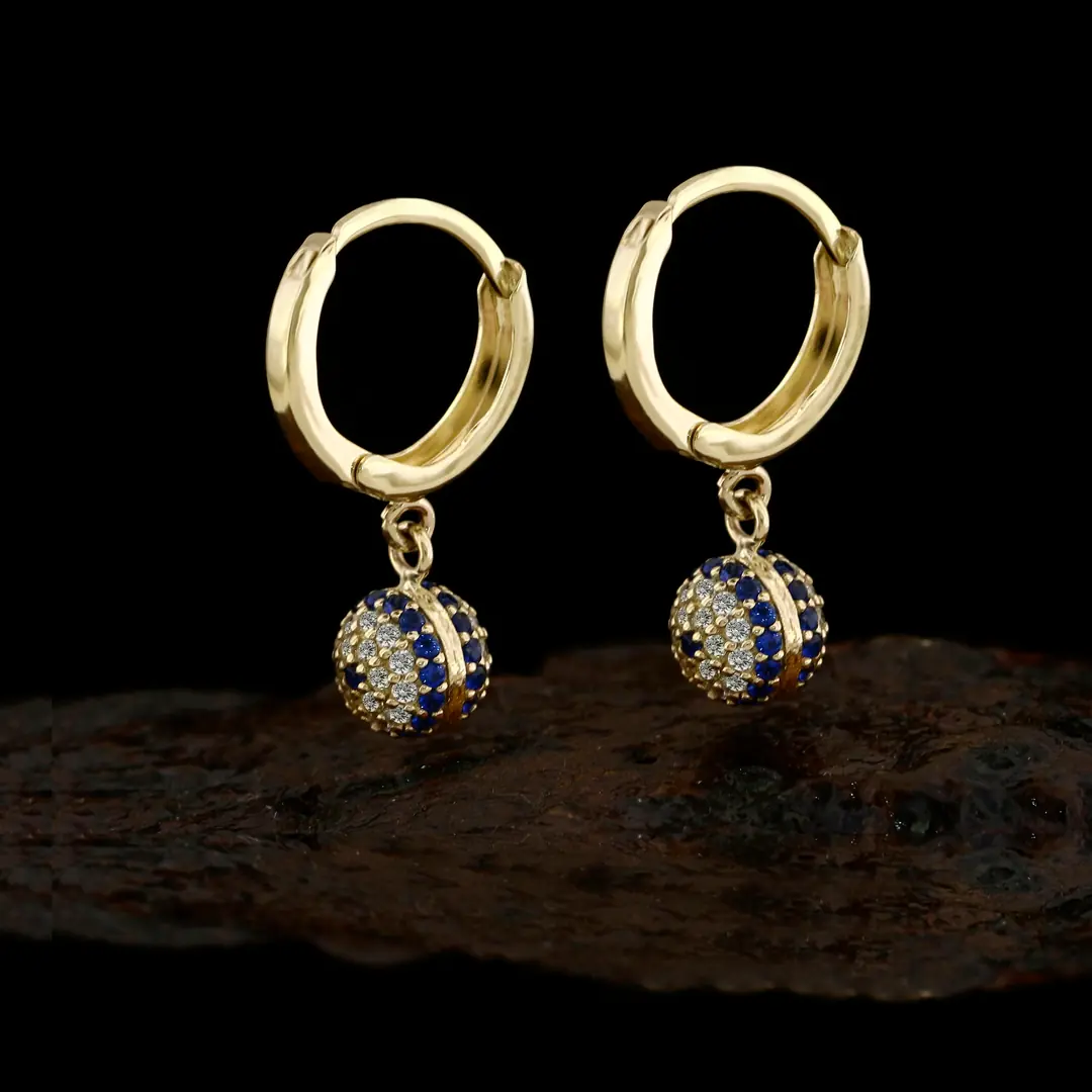 Evil Eyelu Hoop Earrings