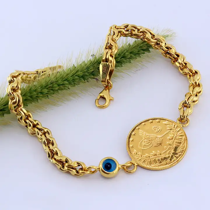 Reşat Yarım Liralı & Nazar Boncuklu Bileklik