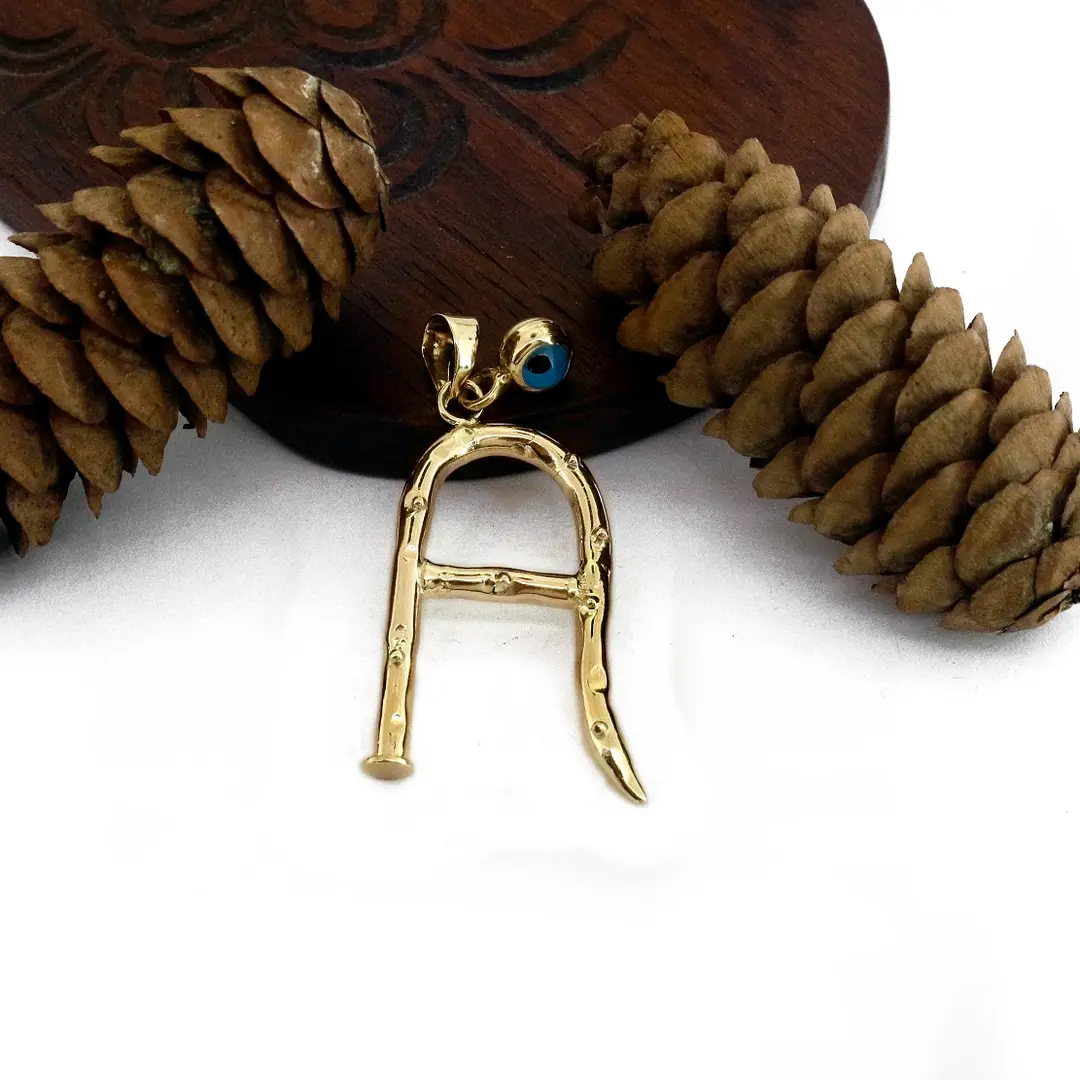 Initial Necklace Pendant A