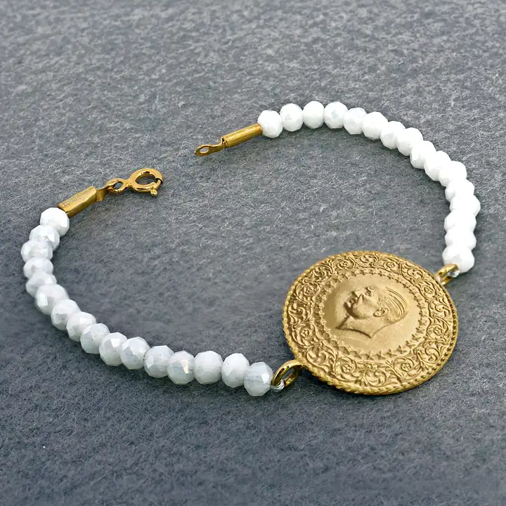 Ziynet Yarım Liralı Taşlı Bileklik