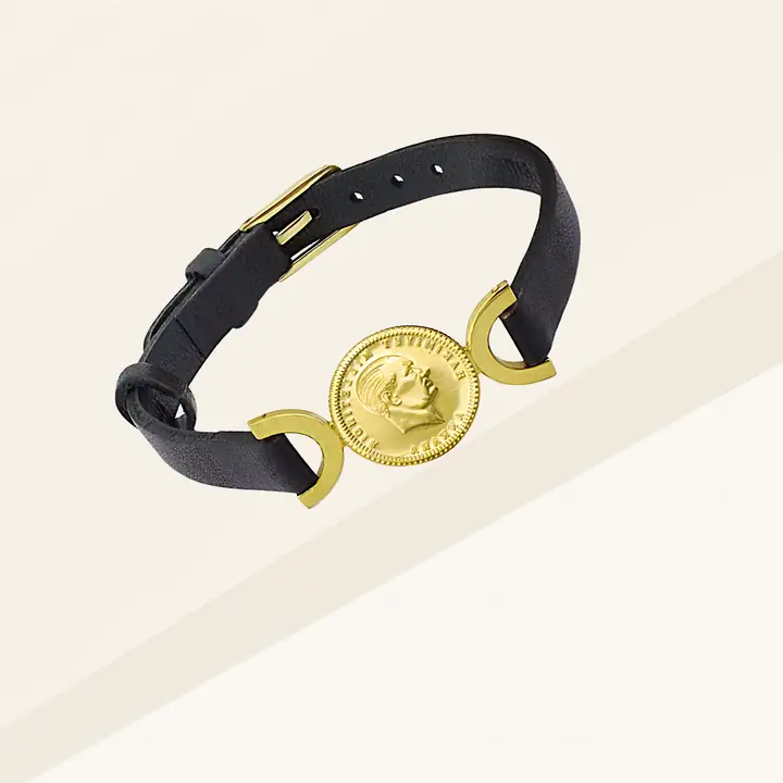 Ata Çeyrek Liralı Saat Kordonlu Bileklik