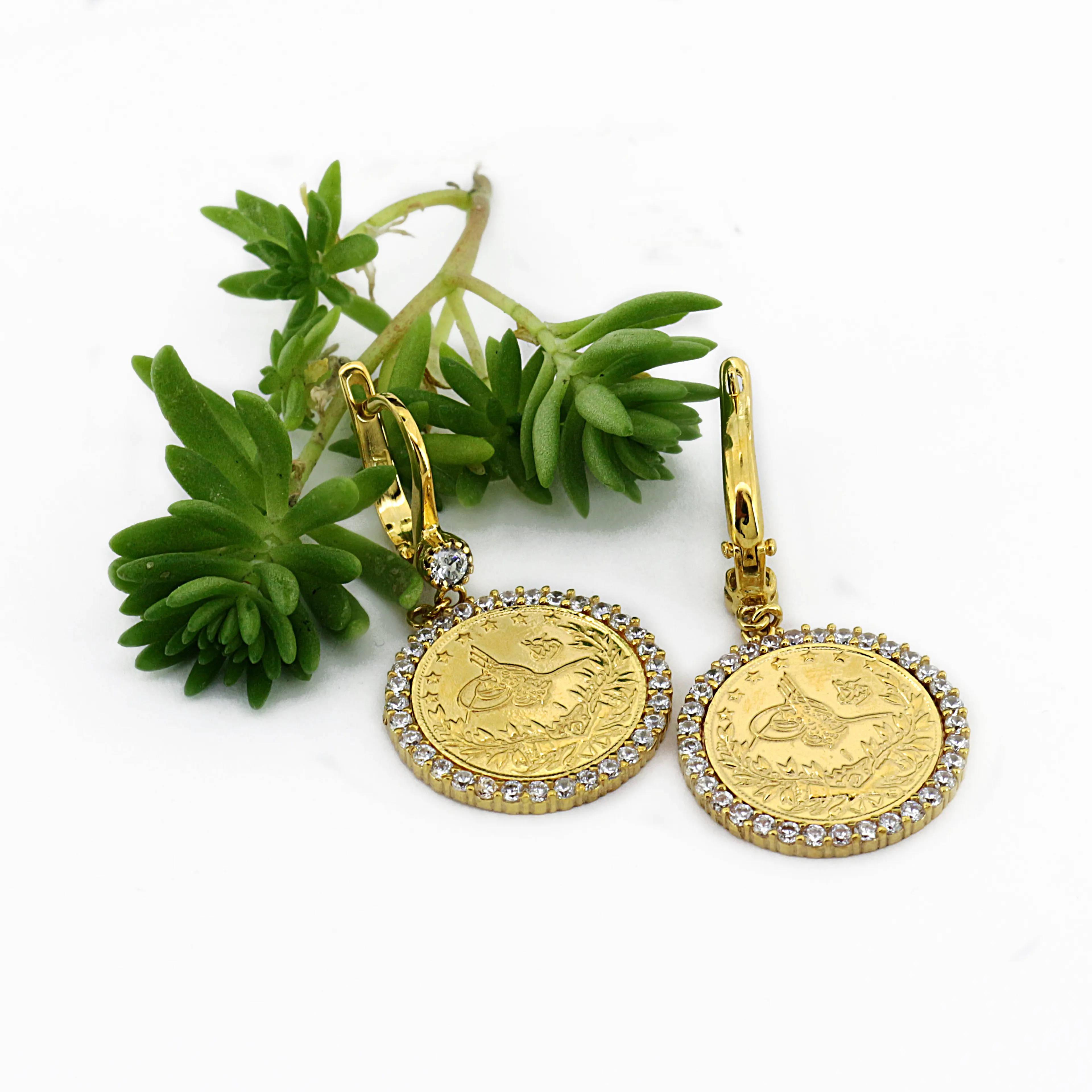 Reşat Çeyrek Liralı Halka Küpe