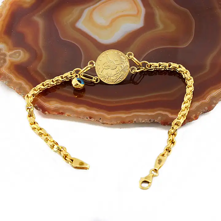 Reşat Çeyrek Liralı Nazar Boncuklu Bileklik