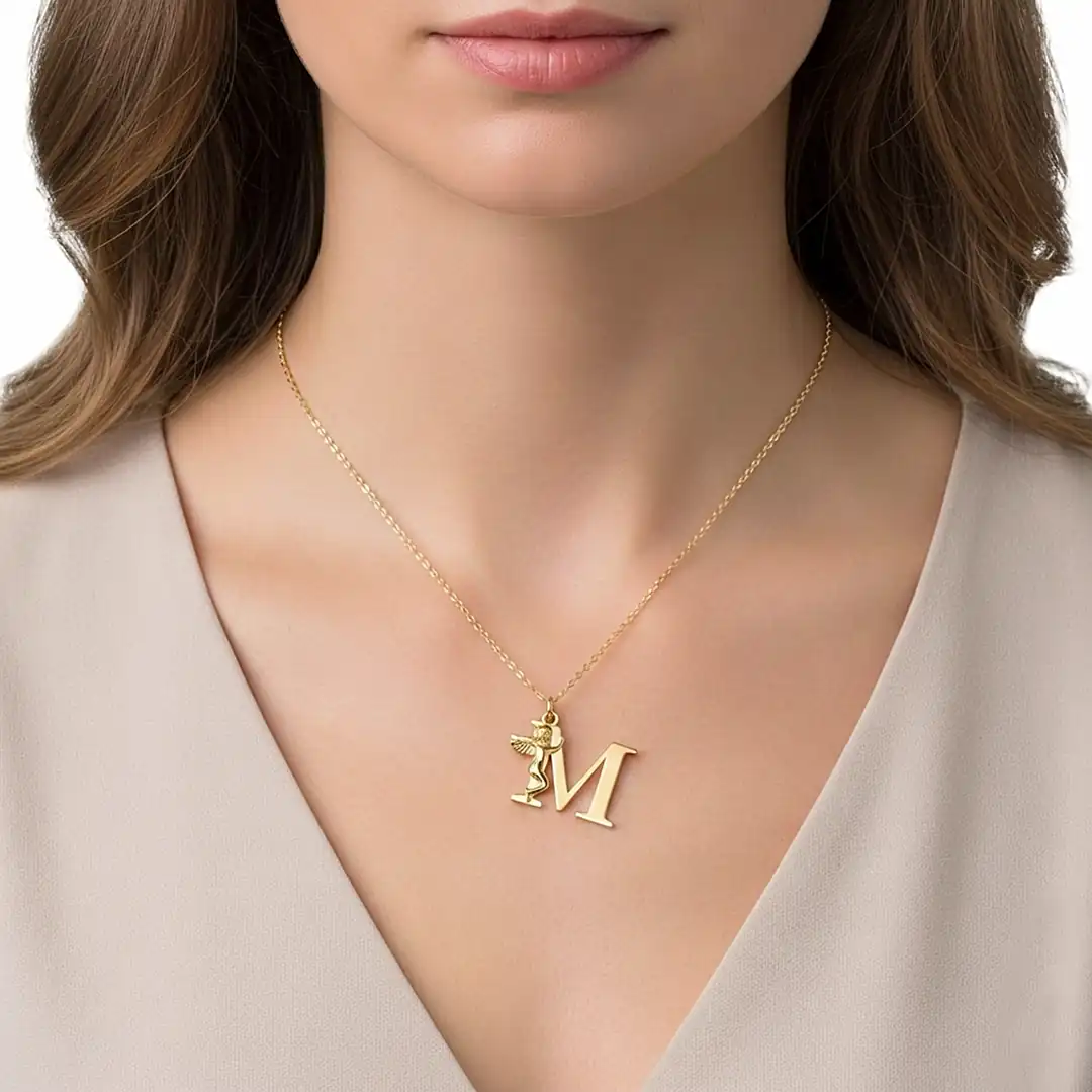 Initial Melek Necklace