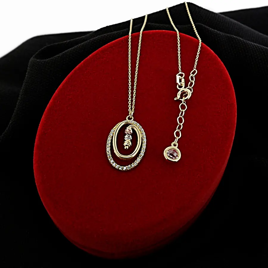 Oval Hoop Necklace