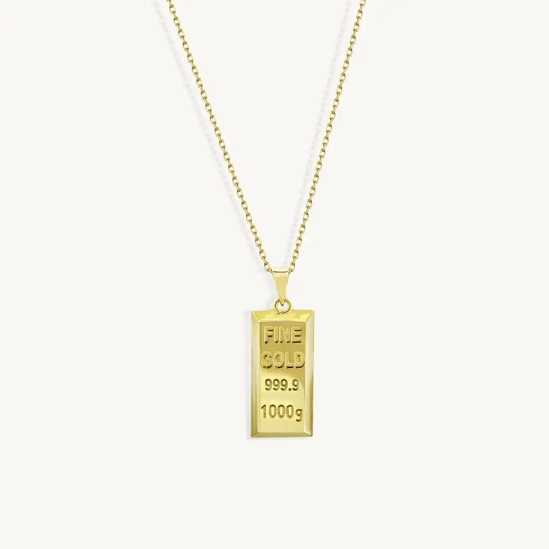 Külçe g Gold Necklace Small