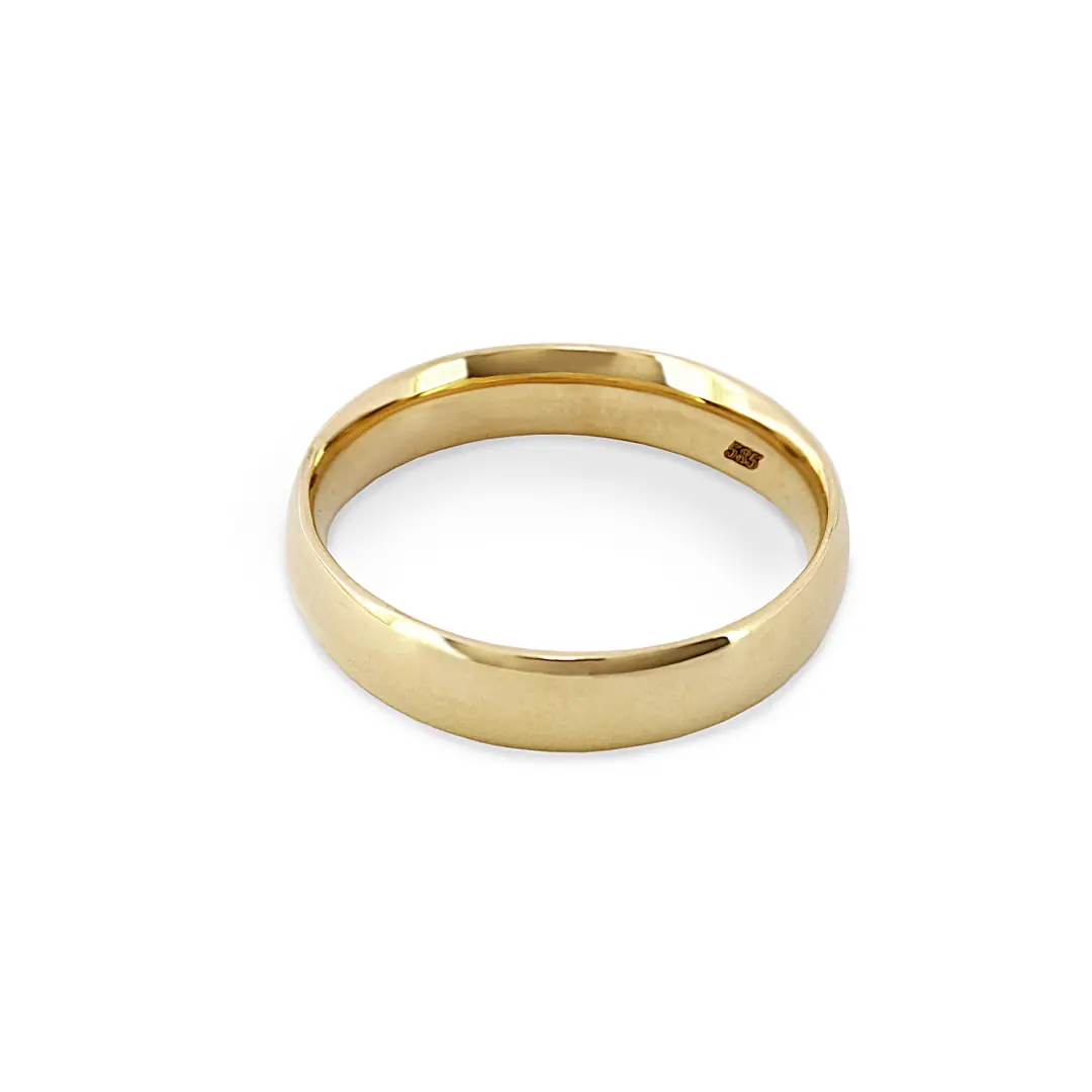 Klasik Plain Gold Wedding Ring