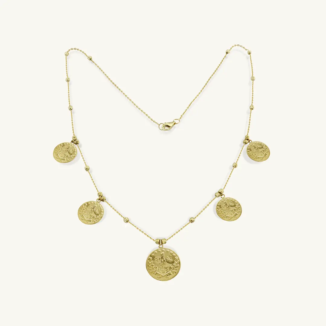 Reşat Baskı Lira Coin Dorica Necklace