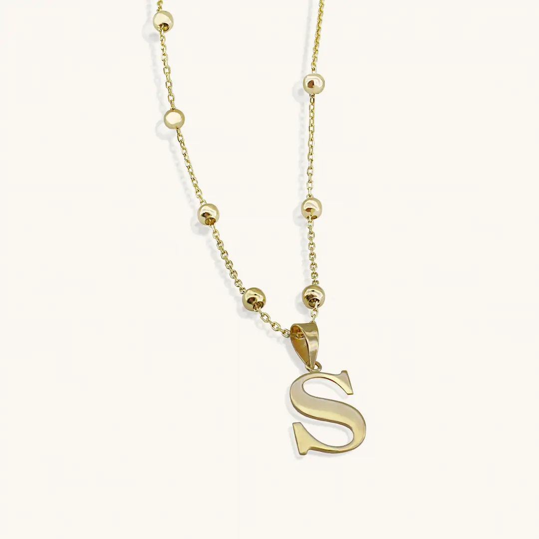 Initial Gold Necklace