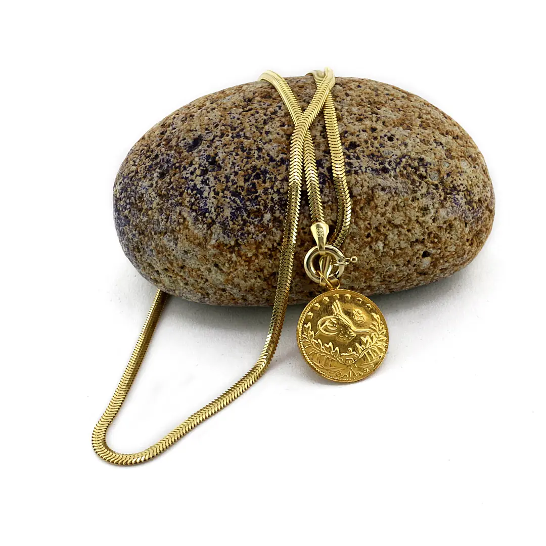 Reşat Half Lira Coin Chain Necklace