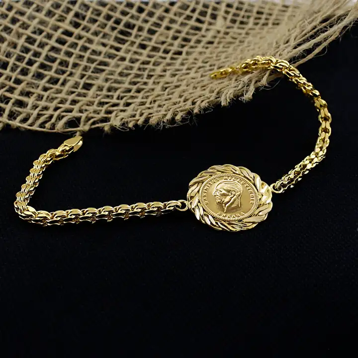 Ata Çeyrek Liralı Burgu Çerçeveli Bileklik