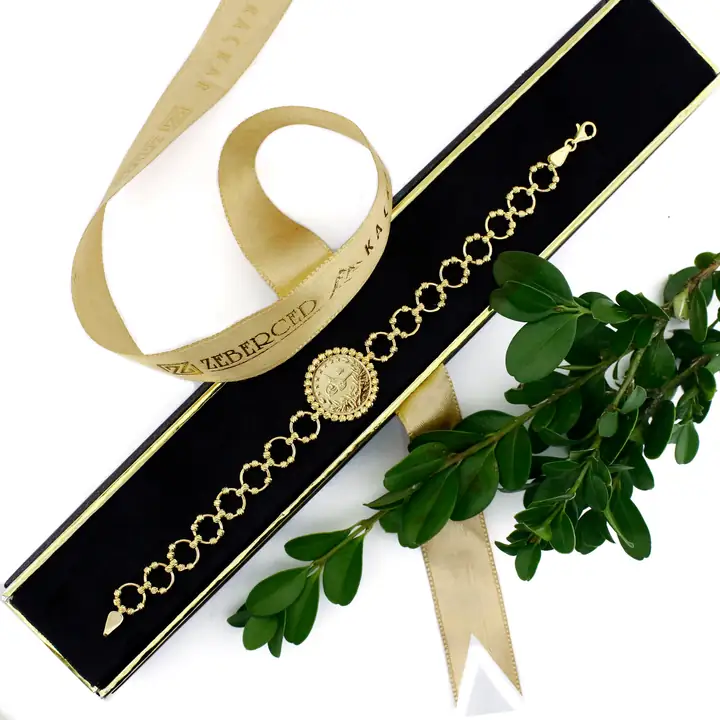 Reşat Çeyrek Liralı Dorika Çerçeveli Bileklik