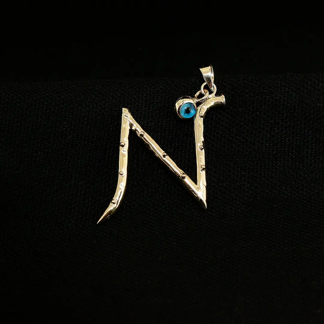 Initial Necklace Pendant N Initial