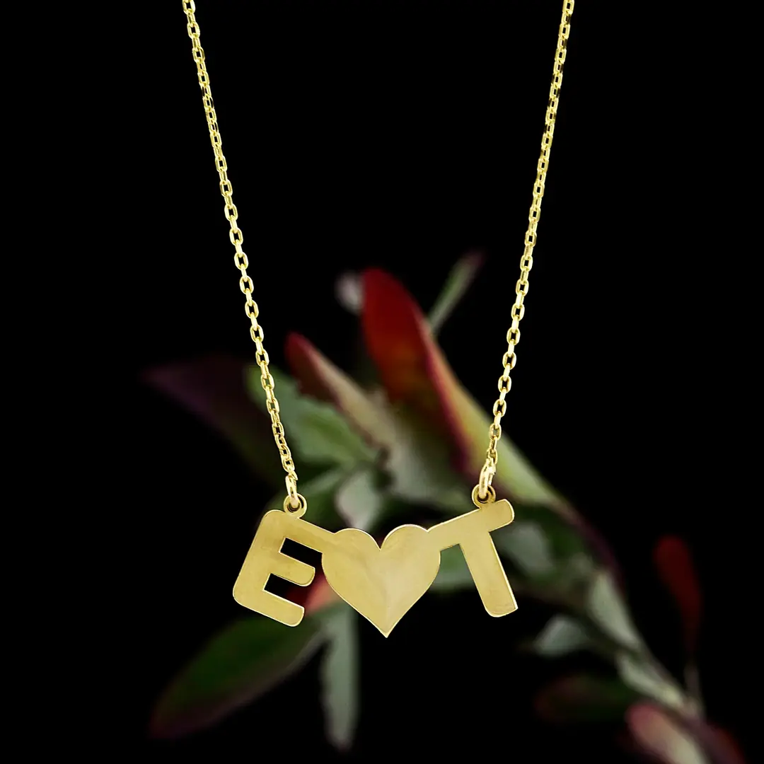 Initial Heart Necklace