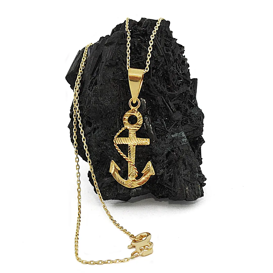 Personalized Altı Anchor Necklace