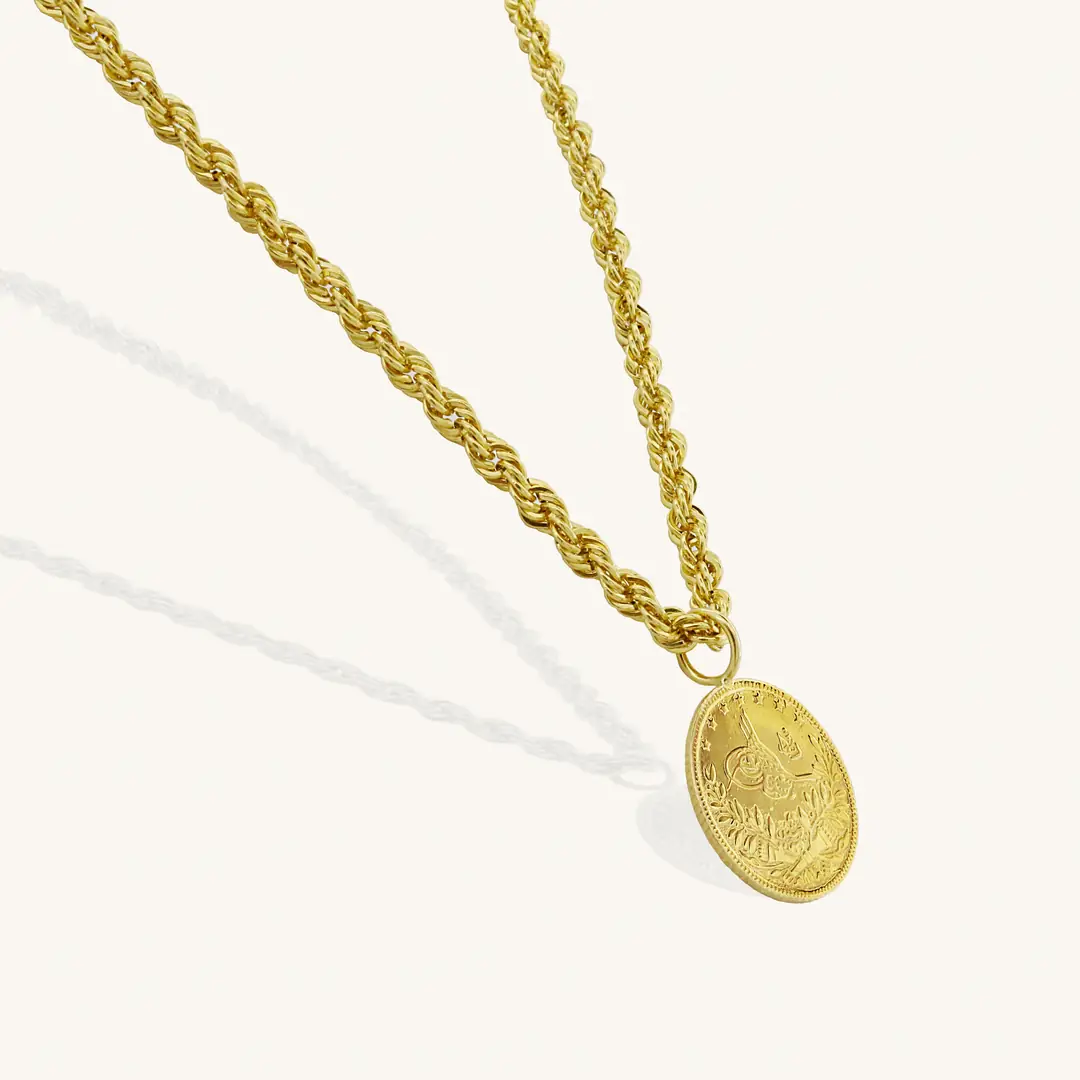 Reşat Half Lira Coin Chain Necklace