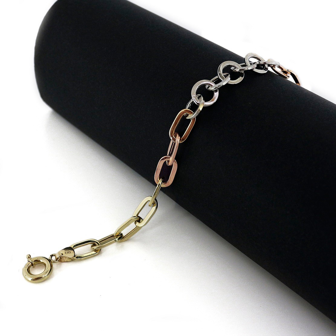 14K Gold Ring Chain Bracelet