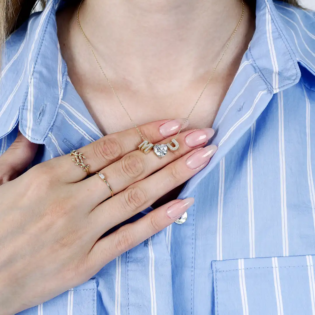 Initial Heart Necklace