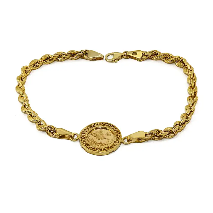 Reşat Çeyrek Liralı Çerçeveli Bileklik