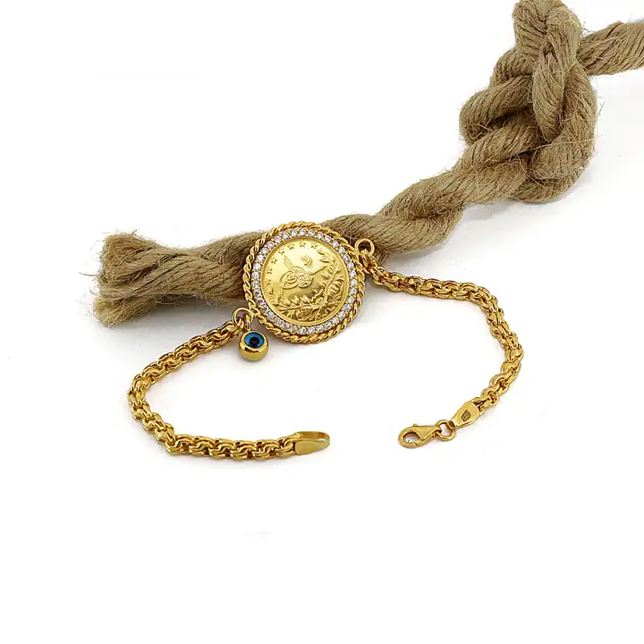 Reşat Çeyrek Liralı Nazar Boncuklu Bileklik