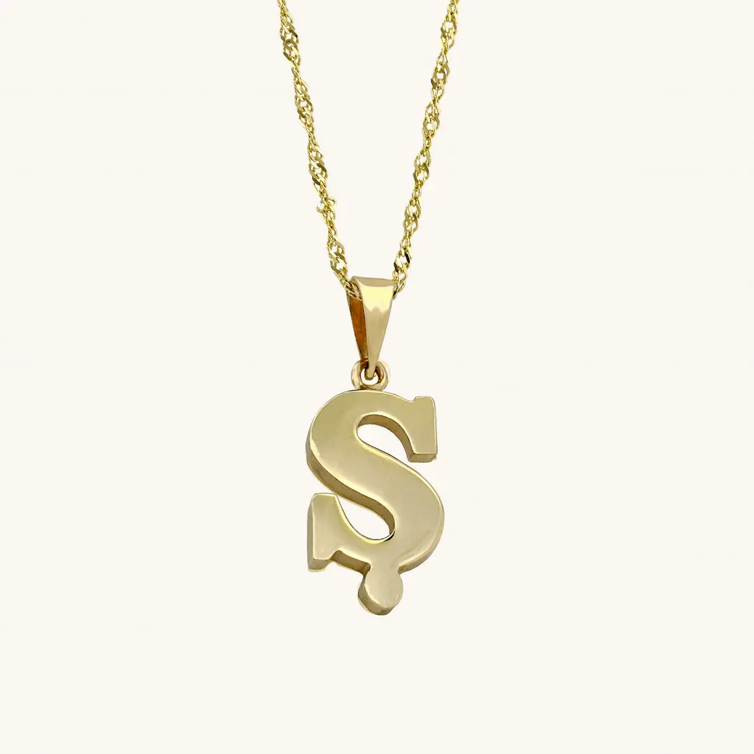 Initial Gold Necklace