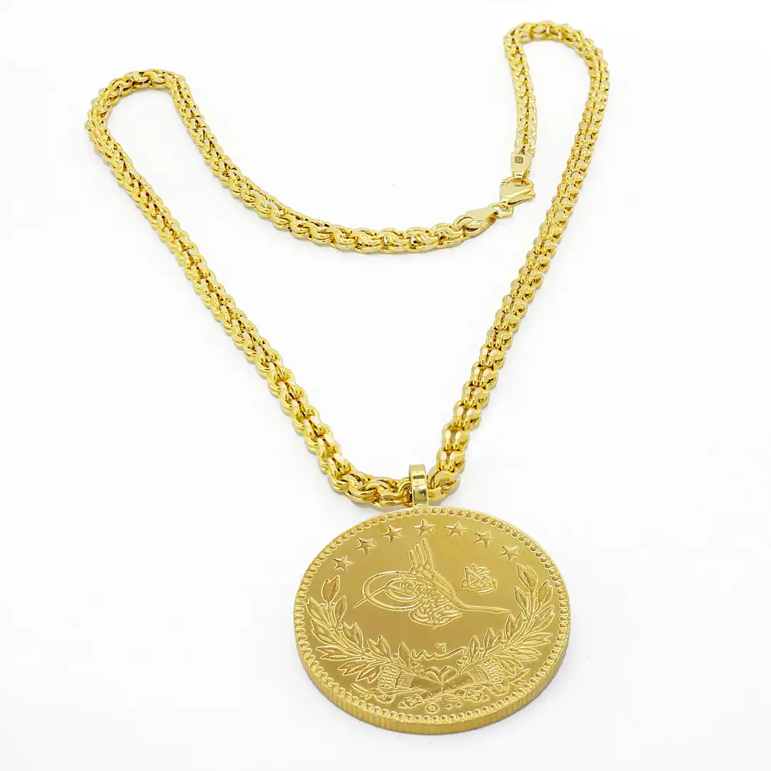 Reşat Lira Coin Five Chain Necklace