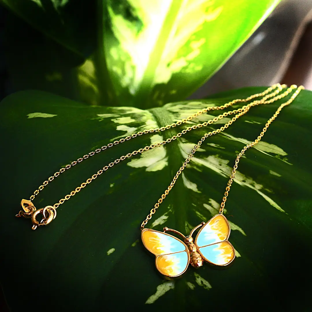 Butterfly Gold Necklace