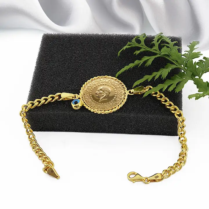 Ziynet Yarım Liralı Nazar Boncuklu Bileklik