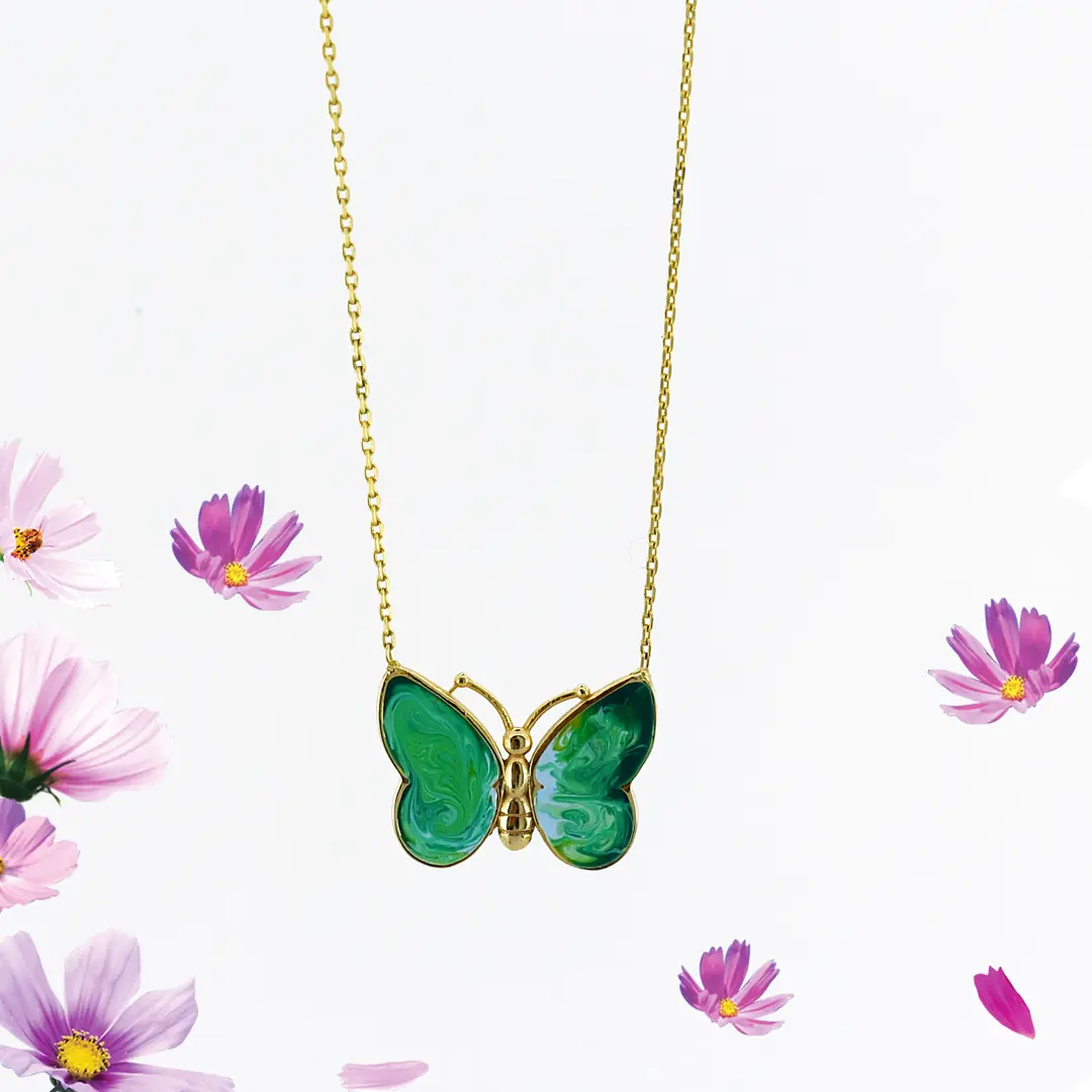 Butterfly Gold Necklace