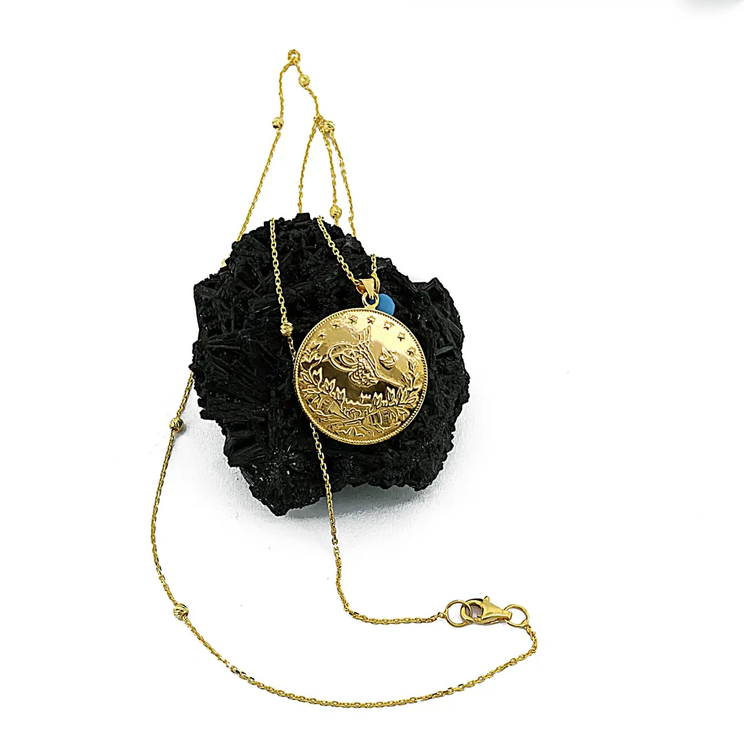 Reşat Tam Lira Coin Chain Necklace