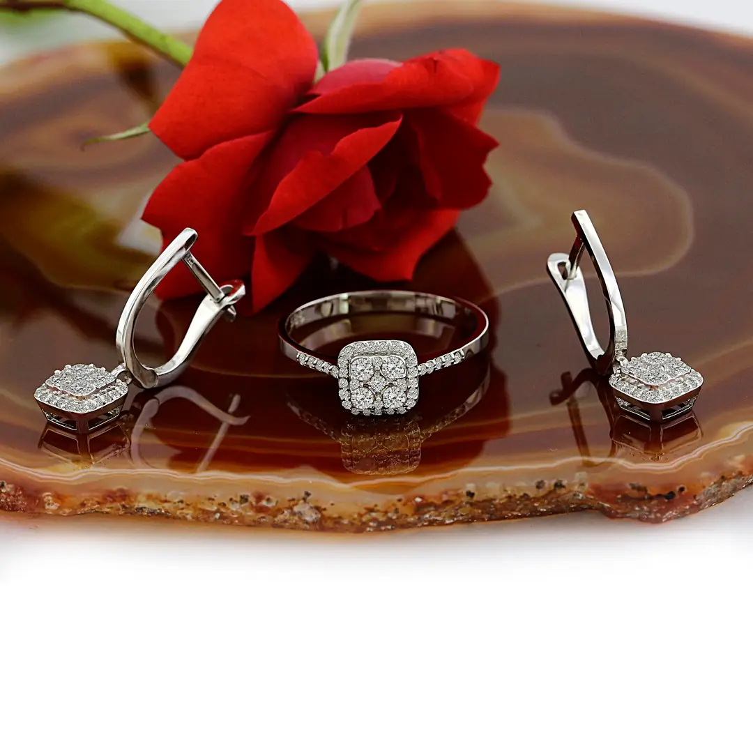 Diamond Earrings Ring