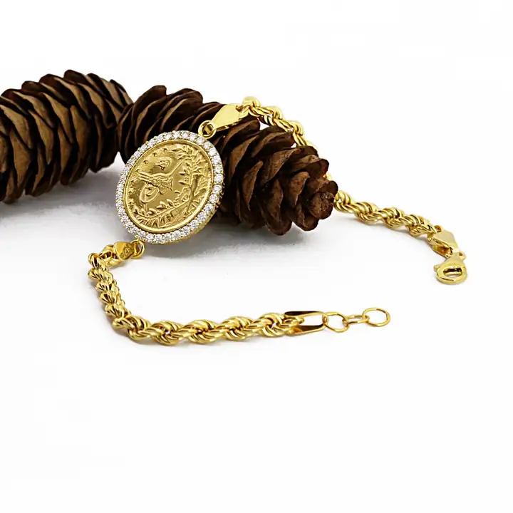 Reşat Yarım Liralı Çerçeveli Bileklik