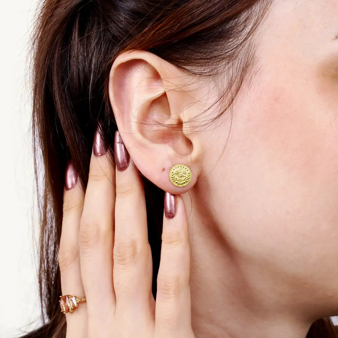 Reşat Tughra Baskı Earrings