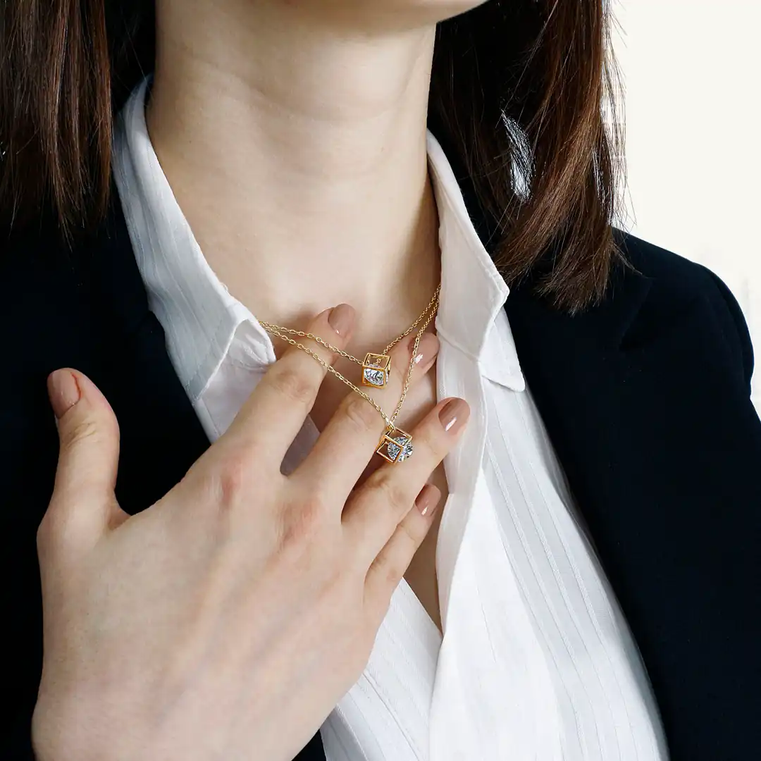 Cube Necklace İkiz Necklace