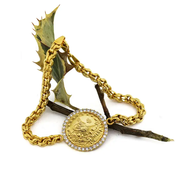 Reşat Yarım Liralı Çerçeveli Bileklik