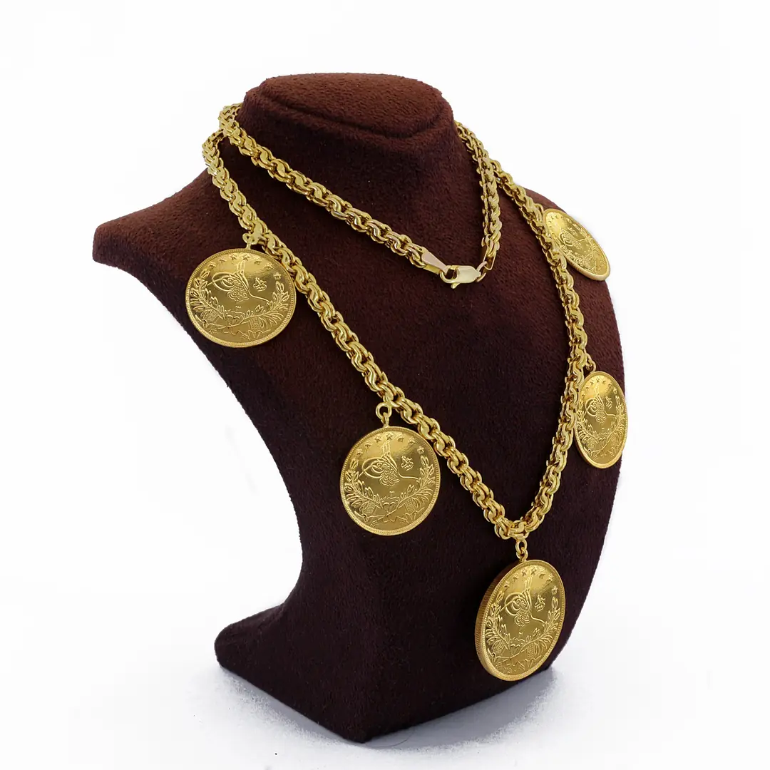 Reşat 2,5 luk Lira Coin Chain Necklace