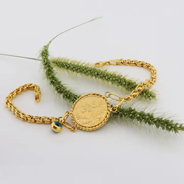 Reşat Yarım Liralı & Nazar Boncuklu Bileklik