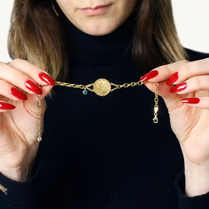 Reşat Çeyrek Liralı Nazar Boncuklu Bileklik