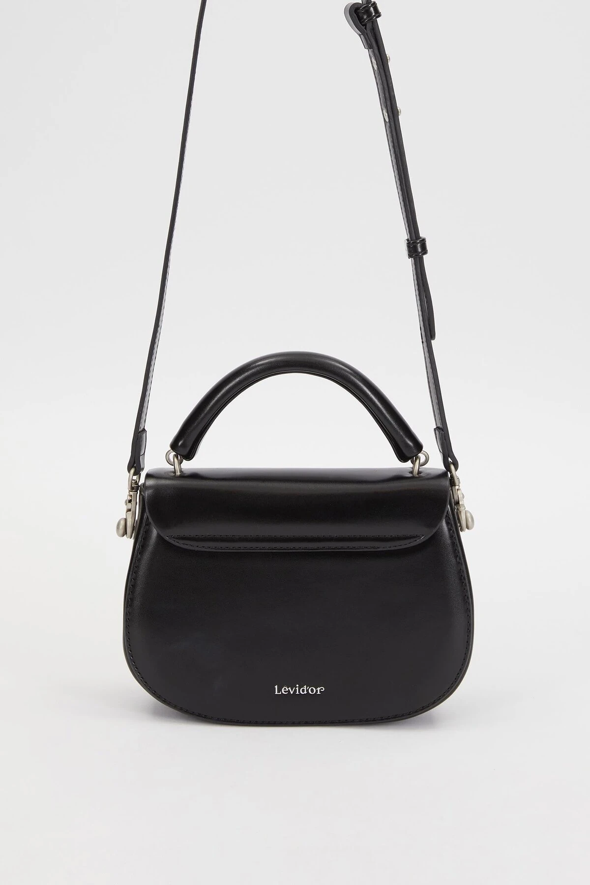 Levidor Siyah Kalp Akseuarlı El Çantası-930236