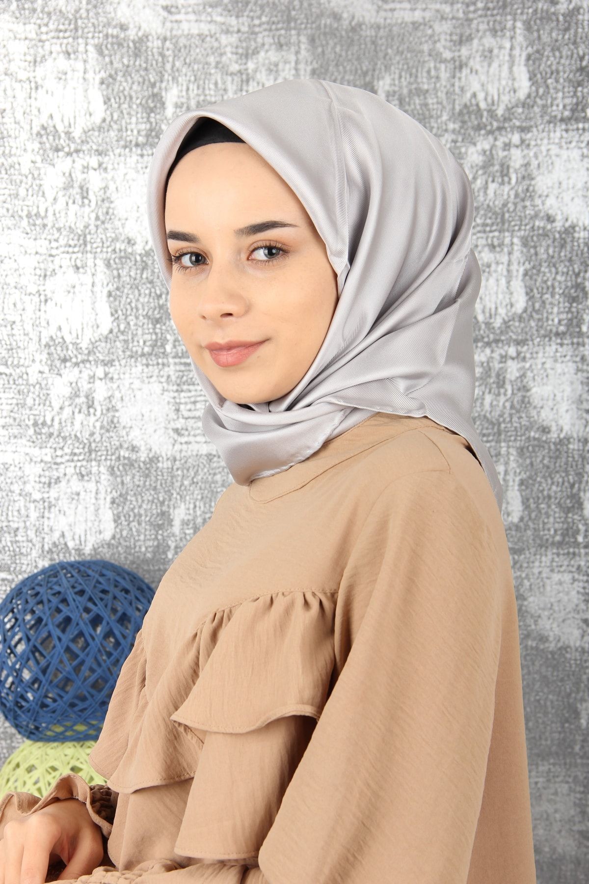 Gümüş Twill Ipek Eşarp 7999313 - 972