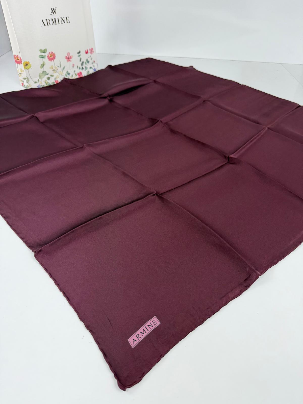 Armine Düz Boyalı % 100 Sura İpek Eşarp 0010D