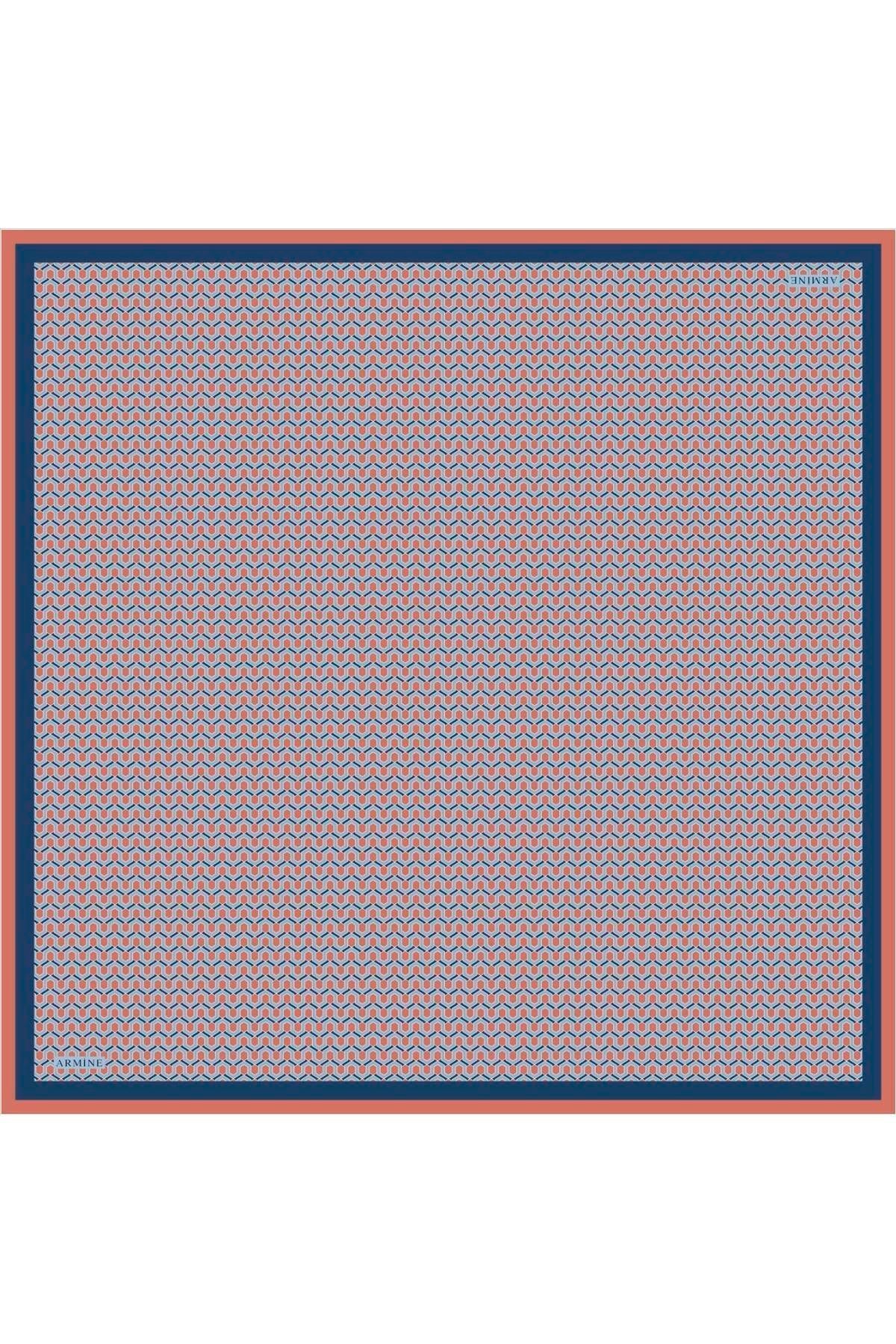 ARMİNE 90X90 İPEK EŞARP 8401D (SURA) (NOSTALJİ)