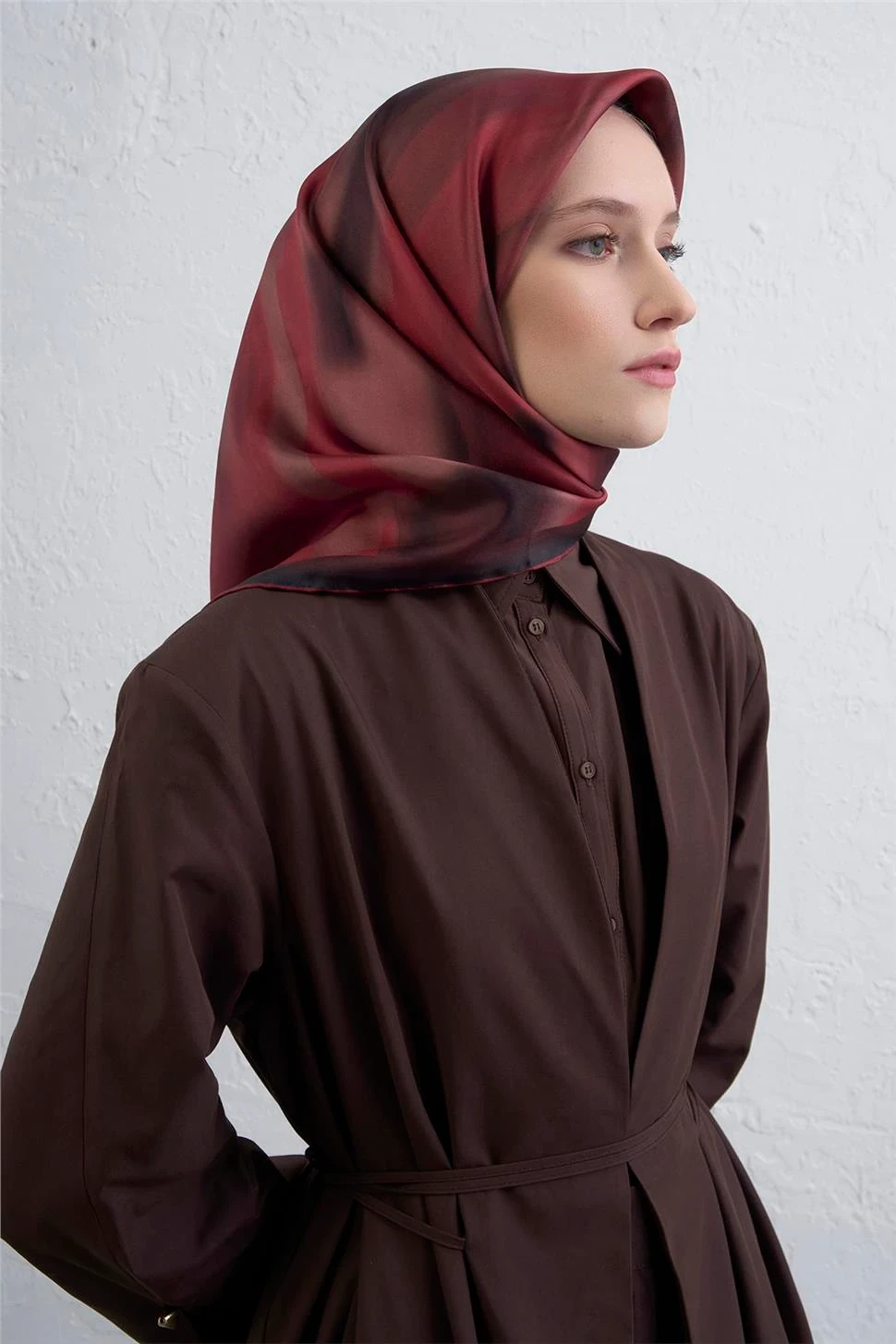 Armine Soyut DesenTwill İpek Eşarp -2025/2026 -9436D