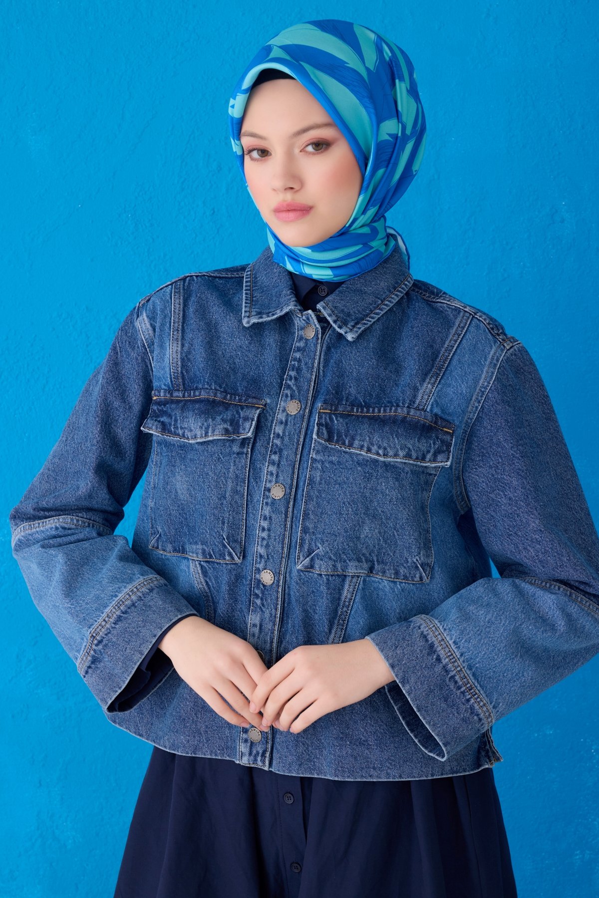 Belii Saf İpek Eşarp 4123D (Twill İpek) -54
