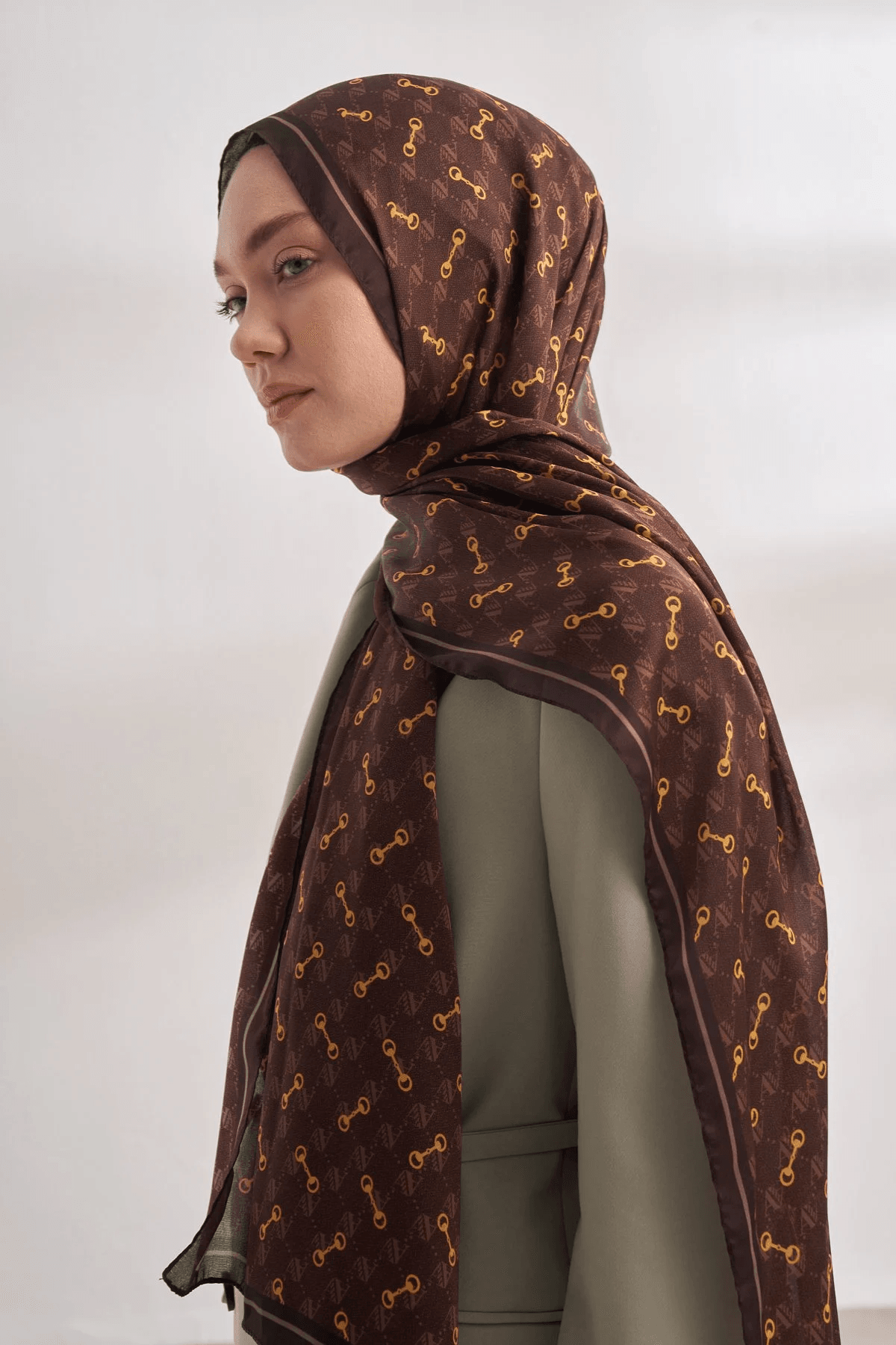 ARMANDA İTHAL VUAL MONOGRAM DESEN ŞAL -46463