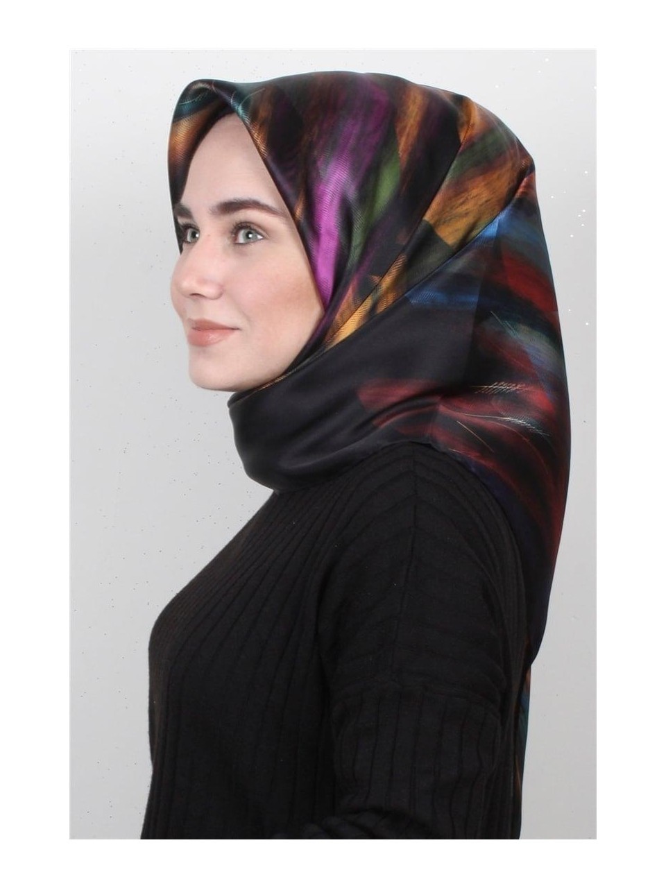 ARMİNE DJ SAF İPEK EŞARP 8339D (T) (NOSTALJİ TWİLL) -01
