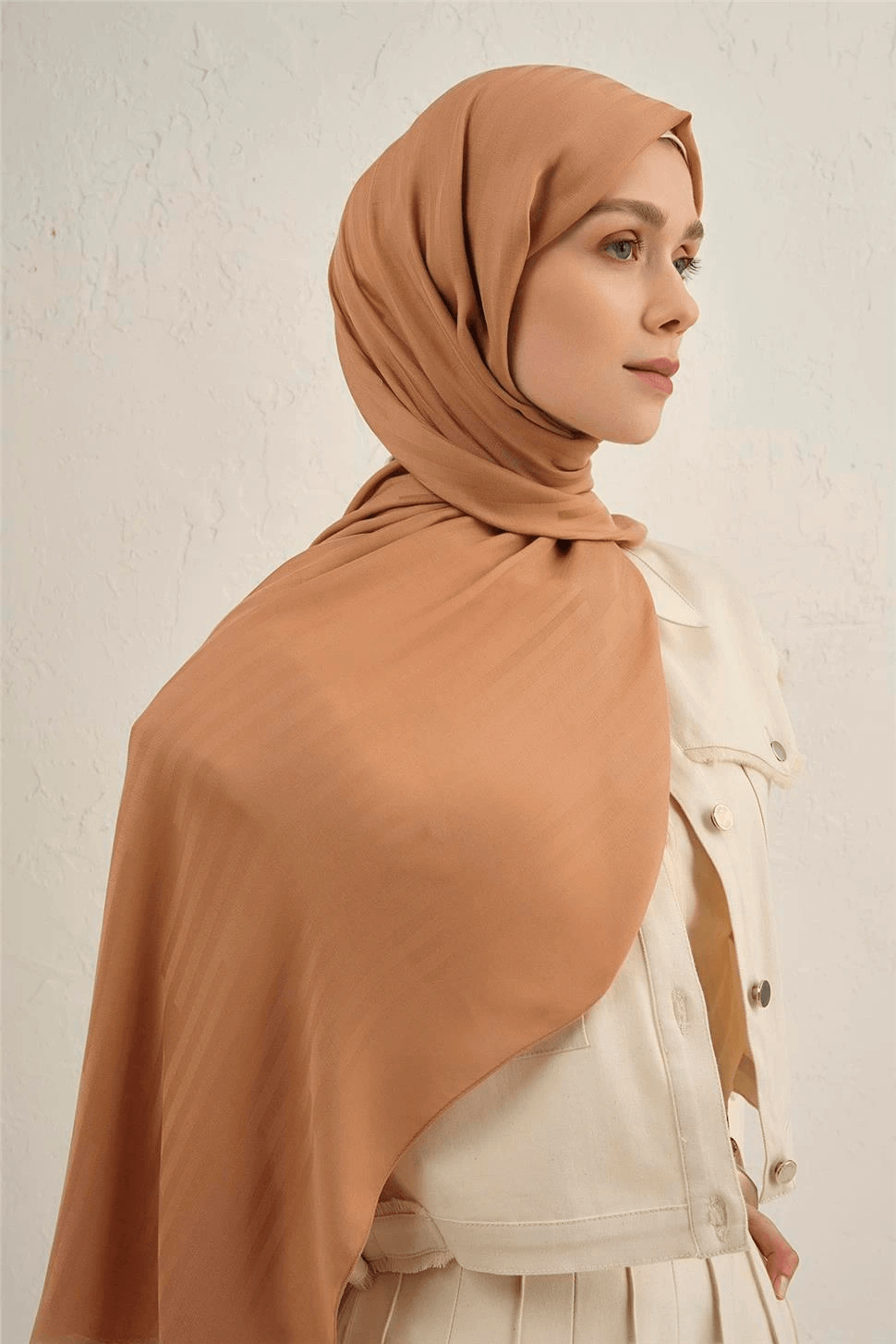 Armine Lyocell Viscon Stripes Desenli Şal 2